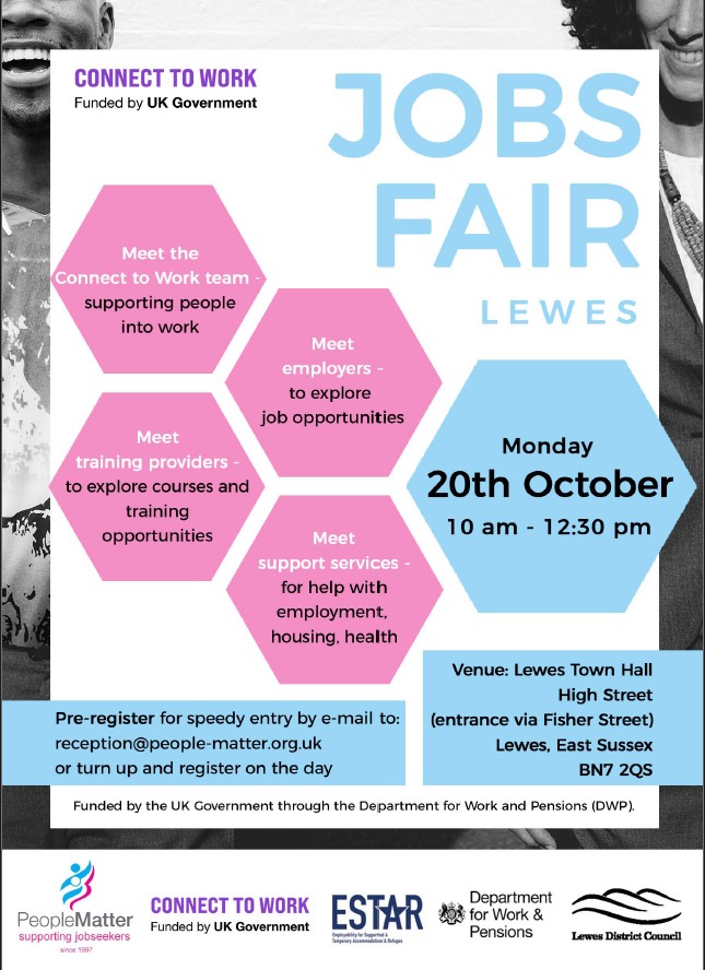 Lewes Jobs Fair - Lewes Town Hall